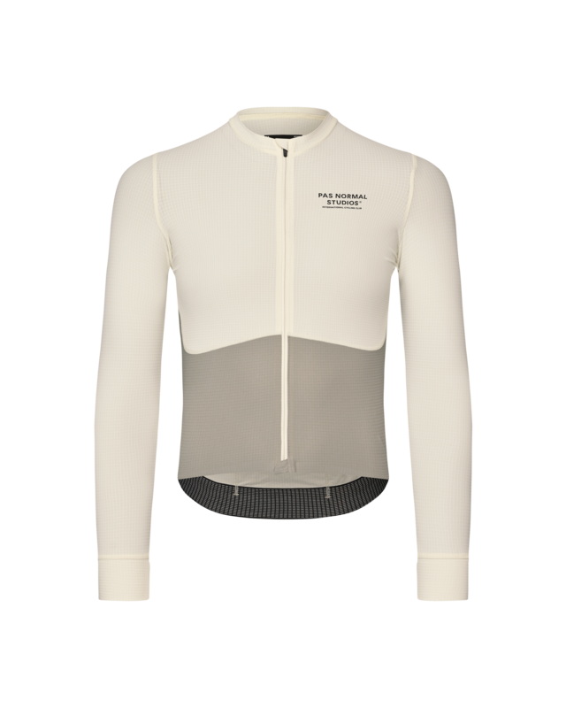 Pas Normal Studios Mechanism Pro M Long Sleeve Jersey - White/Light Grey 