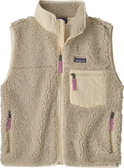 Patagonia Classic Retro-X Vest Dame Natural W/Light Violet