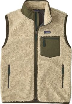 Patagonia Classic Retro-X Vest Herre M Dark Natural W/Basin Green