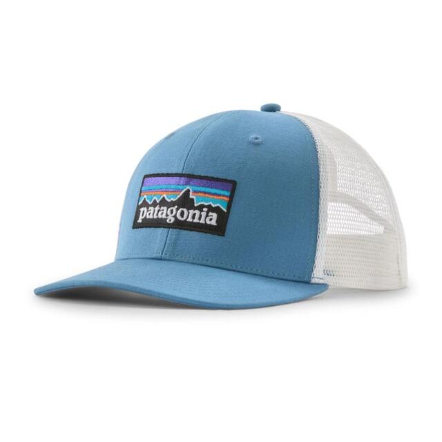 Patagonia P-6 Logo Trucker Hat Shore Blue 
