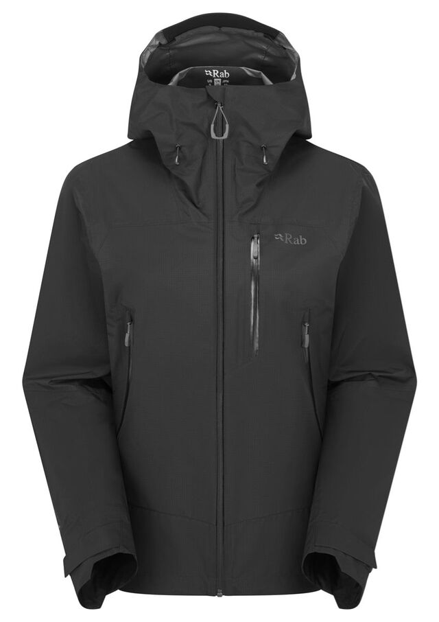 Rab Downpour Mountain Jacket Dame 10 Black 