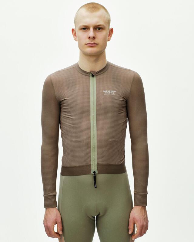 Pas Normal Studios Escapism XS Long Sleeve Jersey - Stone Brown 