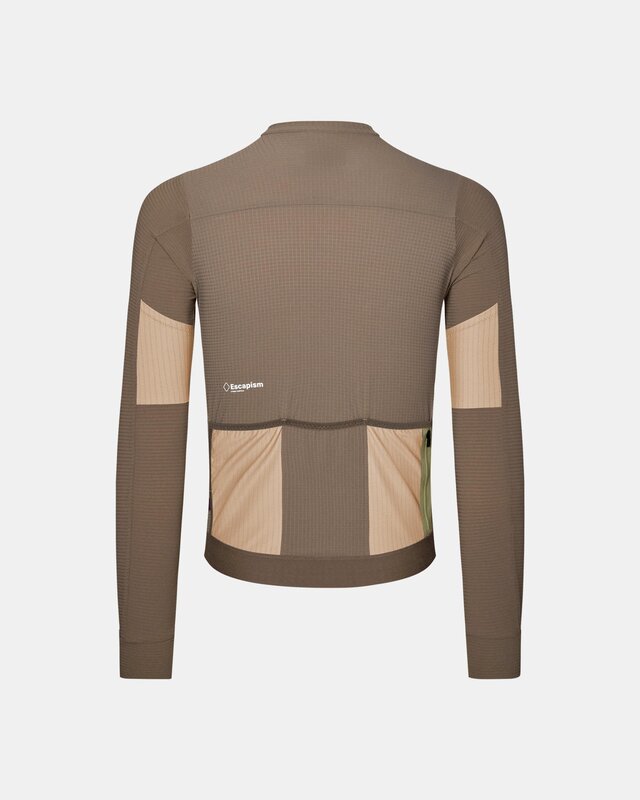 Pas Normal Studios Escapism XS Long Sleeve Jersey - Stone Brown 