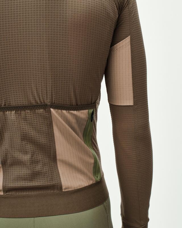 Pas Normal Studios Escapism XS Long Sleeve Jersey - Stone Brown 