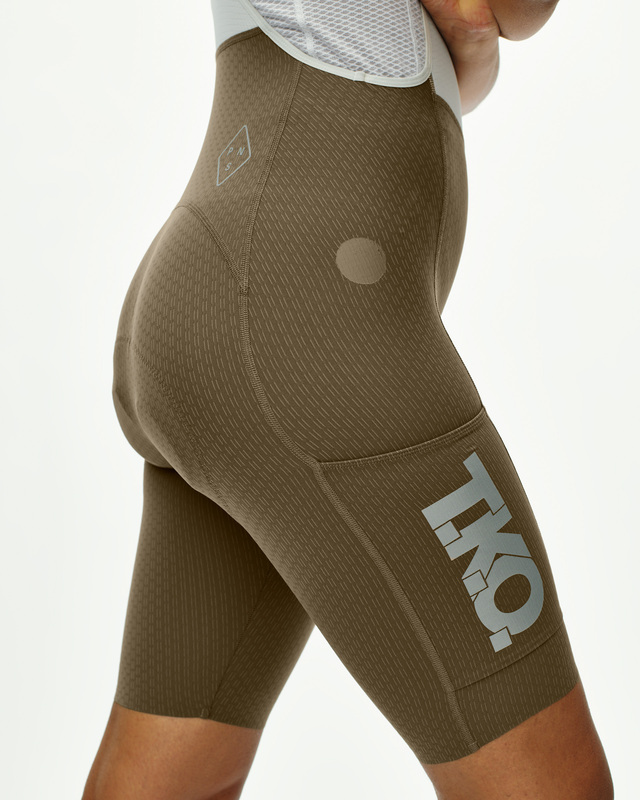 Pas Normal Studios Womens T.K.O. XS Essential Light Cargo Bibs - Dark Stone 