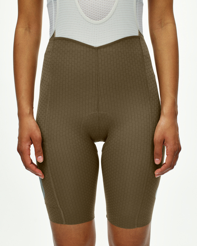 Pas Normal Studios Womens T.K.O. XS Essential Light Cargo Bibs - Dark Stone 