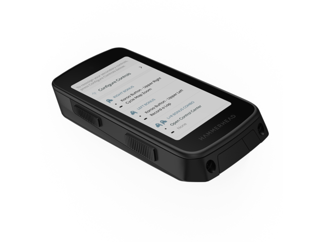 Hammerhead Karoo 3 Sykkelcomputer USB-C charging, 118g, 15+ hours battery 