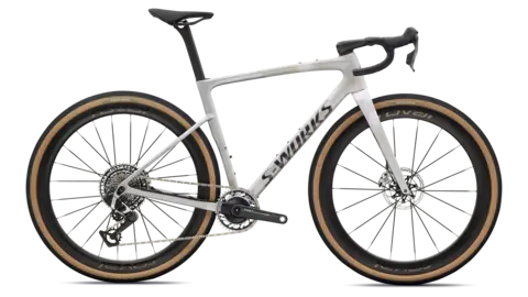 S-Works Crux 5 Red E1 XPLR - Silver Frost/Obsidian