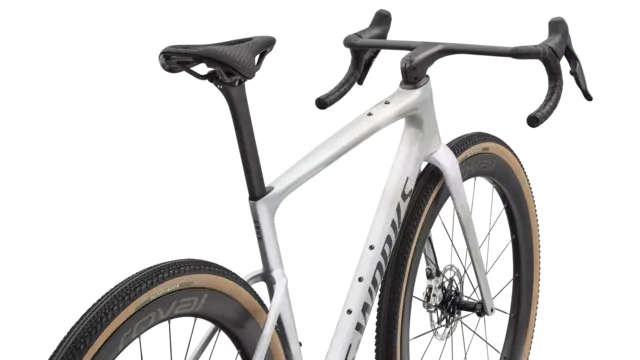 S-Works Crux 5 49cm Red E1 XPLR - Silver Frost/Obsidian 