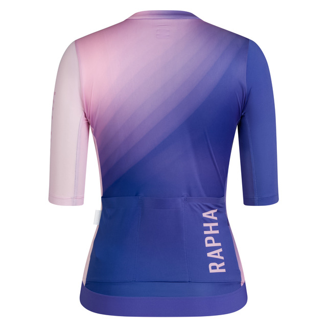 Rapha Women's Pro Team Training Jersey S Surface Print Blue 