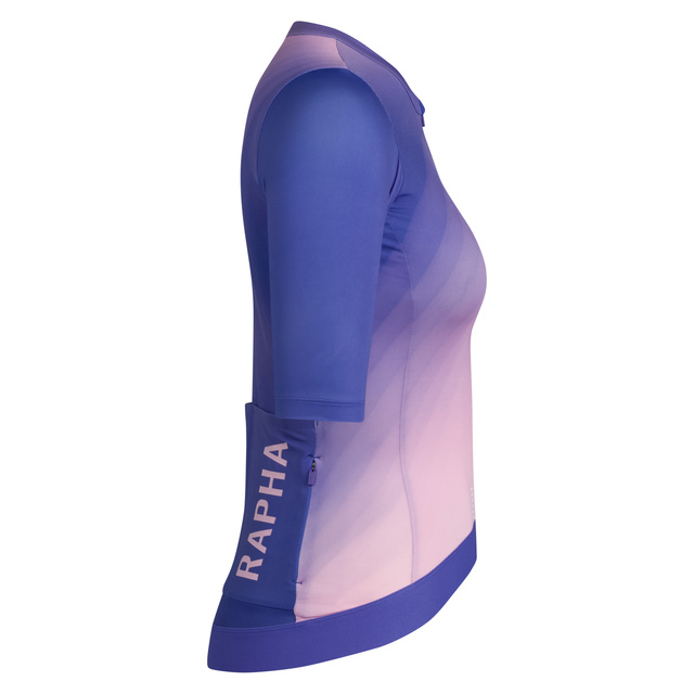 Rapha Women's Pro Team Training Jersey S Surface Print Blue 