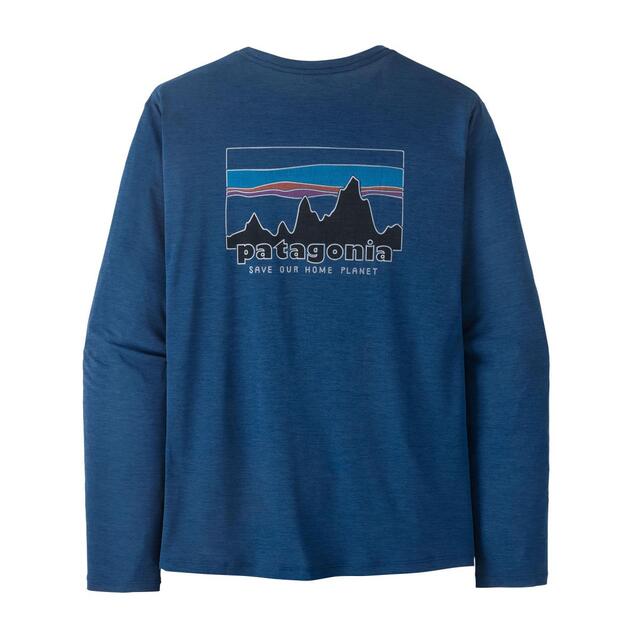 Patagonia M´S L/S Cap Cool Daily Shirt M 73 Skyline- Cmbx Clement Blue - Light Cl 