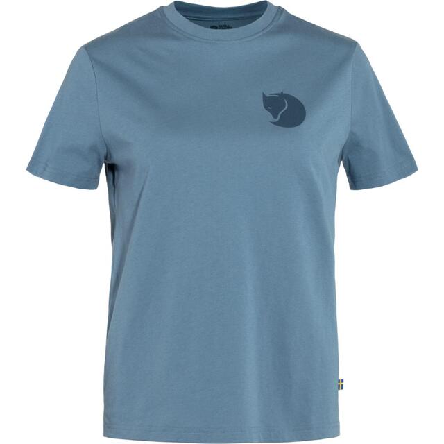 Fjällräven Fox Boxy Logo Tee W M Dawn Blue 