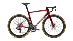 S-Works Tarmac SL9 - SRAM Red E1 56cm Gloss Ruby Metallic / White Silver Metal