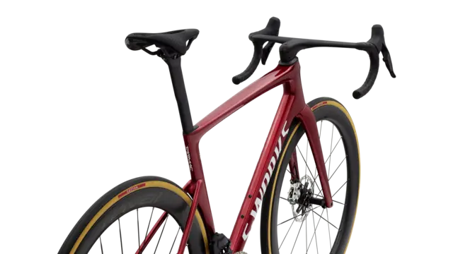 S-Works Tarmac SL9 - SRAM Red E1 56cm Gloss Ruby Metallic / White Silver Metal 