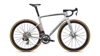S-Works Tarmac SL9 - SRAM Red E1 Satin Silver Dust / Gloss Chrome