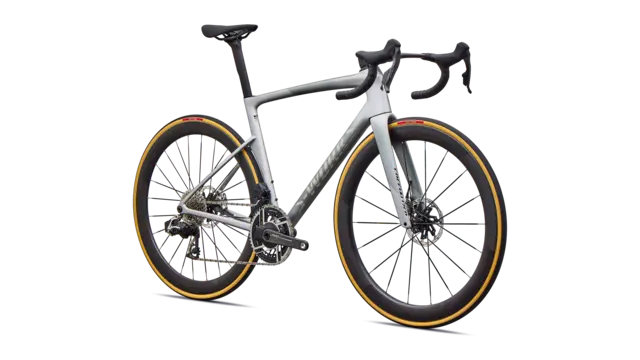 S-Works Tarmac SL9 - SRAM Red E1 58cm Satin Silver Dust / Gloss Chrome 
