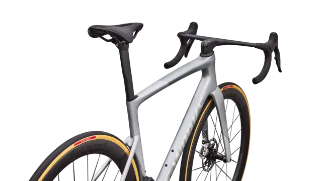 S-Works Tarmac SL9 - SRAM Red E1 58cm Satin Silver Dust / Gloss Chrome 