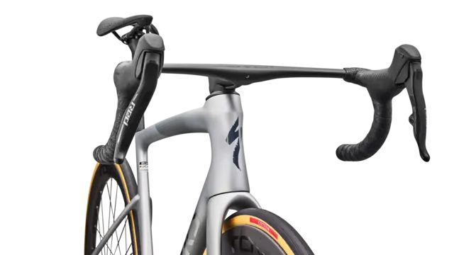 S-Works Tarmac SL9 - SRAM Red E1 58cm Satin Silver Dust / Gloss Chrome 