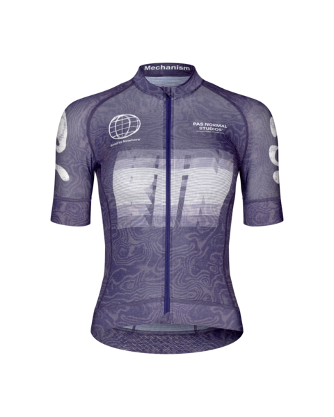 Pas Normal Studios Womens Mechanism Logo Jersey RTN - Dark Purple
