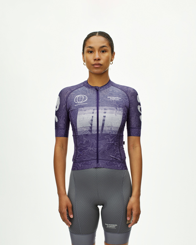 Pas Normal Studios Womens Mechanism S Logo Jersey RTN - Dark Purple 