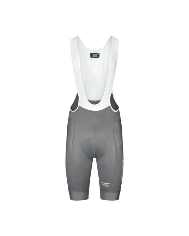 Pas Normal Studios Mechanism Logo M Bibs RTN - Medium Grey 