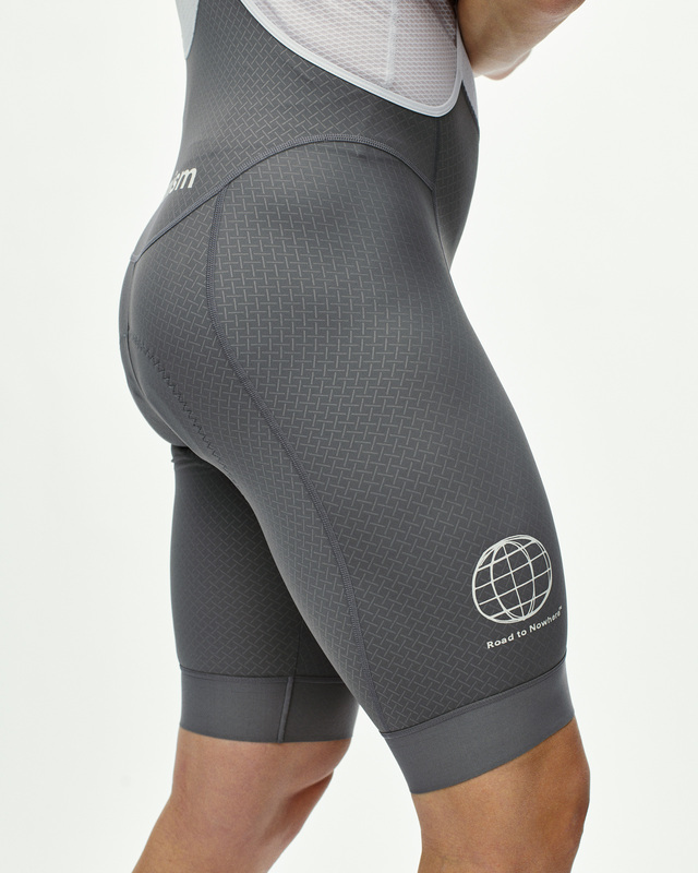 Pas Normal Studios Mechanism Logo M Bibs RTN - Medium Grey 