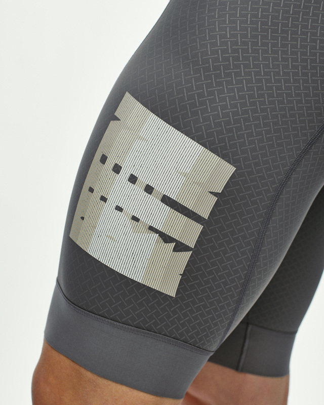 Pas Normal Studios Mechanism Logo M Bibs RTN - Medium Grey 