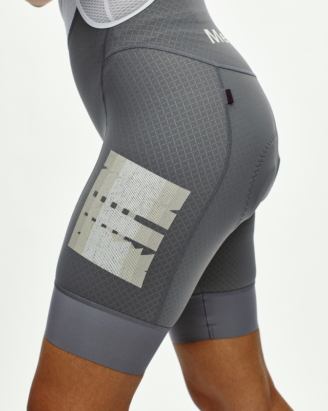 Pas Normal Studios Womens Mechanism S Logo Bibs RTN - Medium Grey 