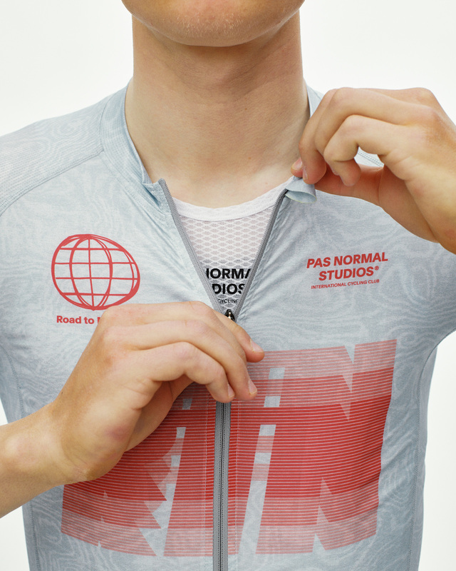 Pas Normal Studios Mechanism Logo S Jersey RTN - Light Aqua 