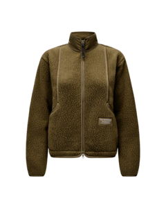 Pas Normal Studios Womens Off-Race S Pile Fleece Jacket - Deep Olive