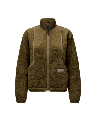 Pas Normal Studios Womens Off-Race Pile Fleece Jacket - Deep Olive