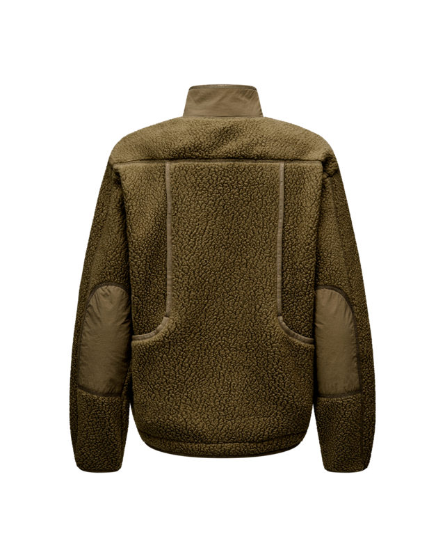 Pas Normal Studios Womens Off-Race S Pile Fleece Jacket - Deep Olive 