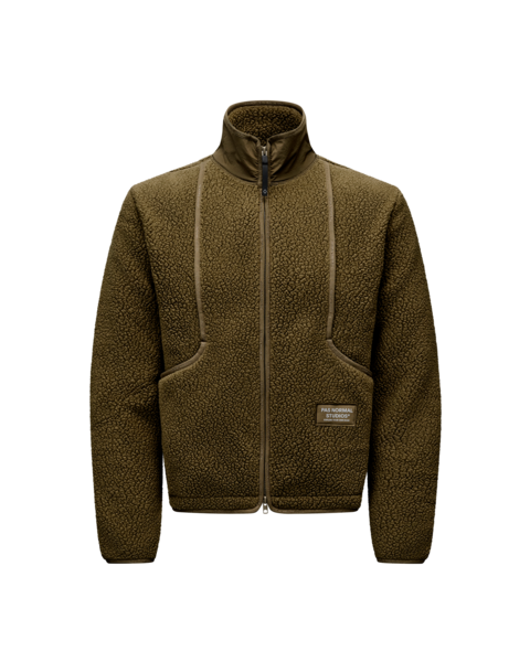 Pas Normal Studios Off-Race Pile Fleece Jacket - Deep Olive