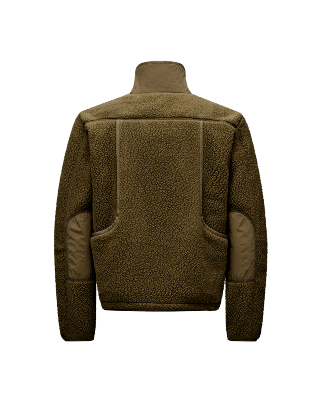 Pas Normal Studios Off-Race Pile L Fleece Jacket - Deep Olive 