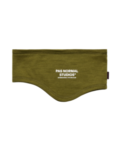 Pas Normal Studios Logo Merino Headband Khaki Green