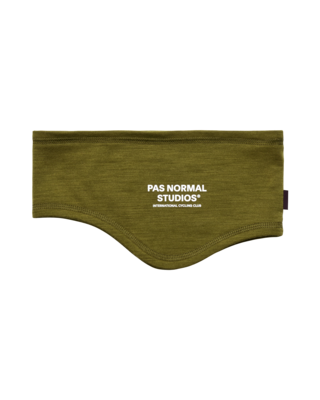 Pas Normal Studios Logo Merino Headband Khaki Green