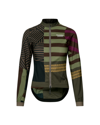 Pas Normal Studios Womens Mechanism Stow Away Jacket - AOP Int. Green