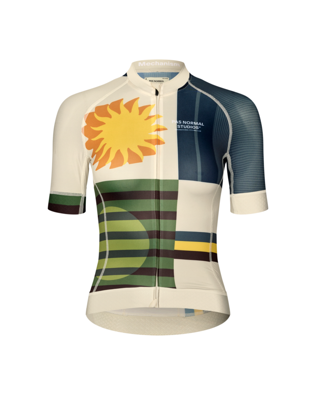 Pas Normal Studios Womens Mechanism  S Jersey - AOP International Sand 