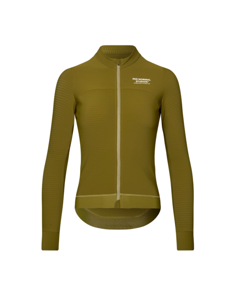 Pas Normal Studios Womens Essential Long Sleeve Jersey - Khaki Green