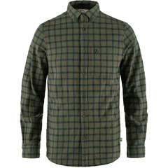 Fjällräven ÖVik Flannel Shirt M M Laurel Green-Indigo Blue