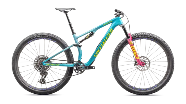 Specialized Epic 8 Pro - XO T-Type - S Lagoon Blue/Liquid Metal/Yellow - Demo 