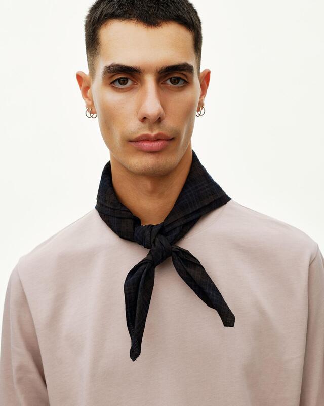 Pas Normal Sudios Off-Race Bandana Seasucker - Dark Navy 