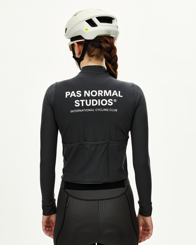 Pas Normal Studios Womens Mechanism M Long Sleeve Jersey - Dark Navy/Grey 