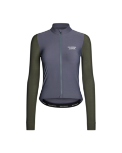 Pas Normal Studios Womens Mechanism XS Long Sleeve Jersey - Steel/Olive