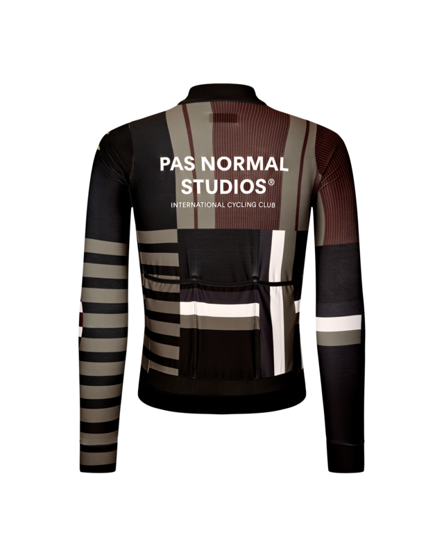 Pas Normal Studios Mechanism Long M Sleeve Jersey - AOP International Olive 