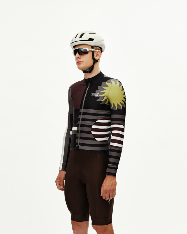 Pas Normal Studios Mechanism Long M Sleeve Jersey - AOP International Olive 