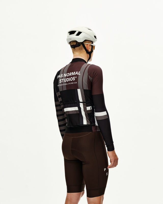 Pas Normal Studios Mechanism Long M Sleeve Jersey - AOP International Olive 