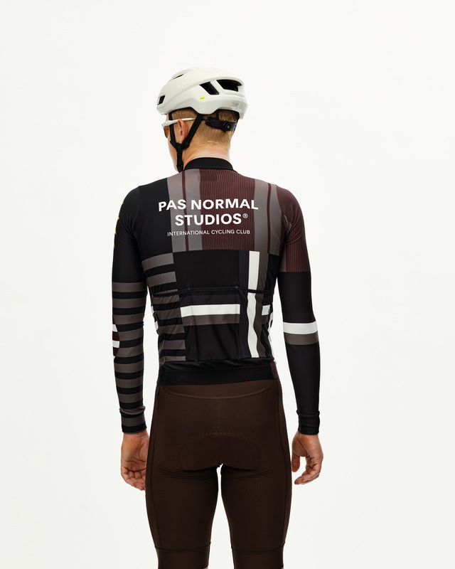 Pas Normal Studios Mechanism Long M Sleeve Jersey - AOP International Olive 
