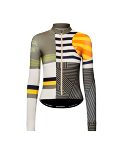 Pas Normal Studios Womens Mechanism XS Long Sleeve Jersey - AOP Int. Sand